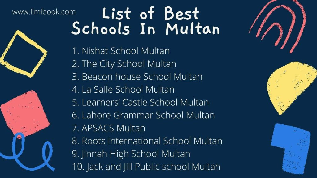 List of top 10 Best schools in multan