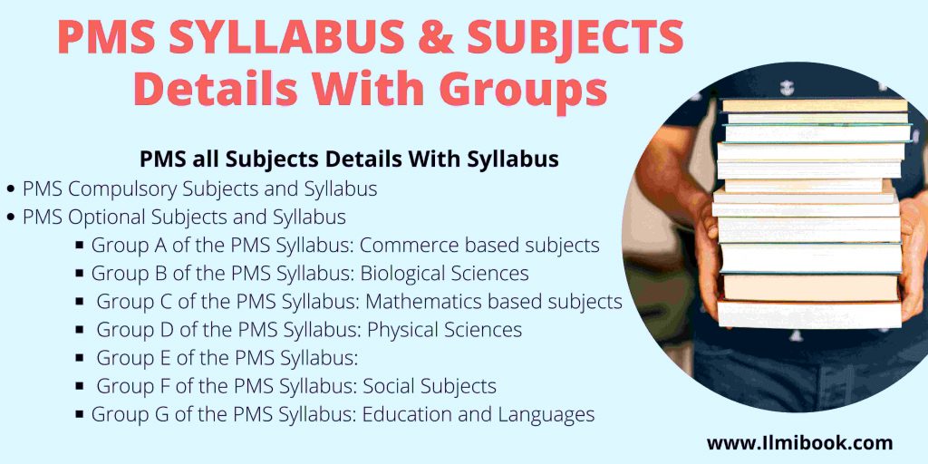 PMS syllabus and subjects details